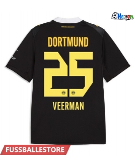 Günstige Borussia Dortmund Joey Veerman #25 Auswärtstrikot 2026-27 Kurzarm